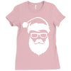 santa hipster Ladies Fitted T-Shirt