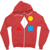 clean bandit shapes geometric Zipper Hoodie