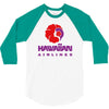 stylish retro hawaiian airlines 3/4 Sleeve Shirt