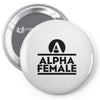 alpha female Pin-back button