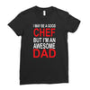 awesome chef dad Ladies Fitted T-Shirt