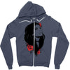 girl roses Zipper Hoodie