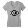 cutie oval Women's V-Neck T-Shirt