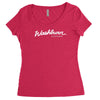 logo washburn Women's Triblend Scoop T-shirt