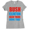 bush clinton large Ladies Fitted T-Shirt