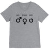 man woman geek symbols V-Neck Tee