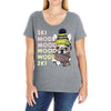 ski mood french bulldog Ladies Curvy T-Shirt