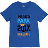 Class of 2017 Proud Papa Graduation V-Neck Tee