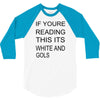 if youre reading this its white and gold 3/4 Sleeve Shirt
