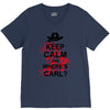 keep calm and where's carl tshirt the walking zombie tee apocalypes fu V-Neck Tee