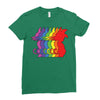 Goku Rainbow Ladies Fitted T-Shirt