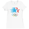 retro los angeles 1984 olympic games Ladies Fitted T-Shirt