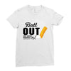 Butt Out Lung Cancer Awareness Ladies Fitted T-Shirt