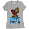 puppy power Ladies Fitted T-Shirt