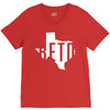 Beto Texas Map V-Neck Tee