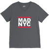 mad nyc new york city run fashion slogan party V-Neck Tee
