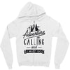 adventure calling and i must go woods ex Zipper Hoodie