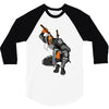 deathstroke marron 3/4 Sleeve Shirt