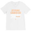 Uterine Cancer Awareness I Wear Peach For Some Special To Me V-Neck Tee