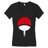 uchiha clan symbol Women's V-Neck T-Shirt