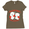 pillow fight, featherweight division Ladies Fitted T-Shirt