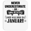 never underestimate an old man who was born in january Mousepad