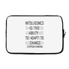 adapt or die encoded Laptop sleeve