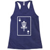 disc golf ace card target chains frisbee basket Racerback Tank