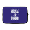 normal is boring tie dye Laptop sleeve