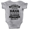 Super Cool Nana Of A Freaking Awesome Grandson Baby Onesie