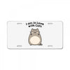 i am in love with cats License Plate