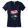 what's good my ninja Women's V-Neck T-Shirt