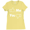 me you facebook Ladies Fitted T-Shirt