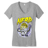 astronaute nerd Women's V-Neck T-Shirt
