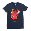 cool hotdog Ladies Fitted T-Shirt