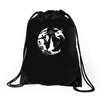 i shoot with my mind Drawstring Bags