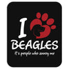 I Love Beagles Its People Who Annoy Me Mousepad