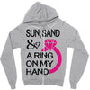 sun, sand &amp; a ring on my hand Zipper Hoodie