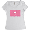 Too Pure To Be Pink Women's Triblend Scoop T-shirt