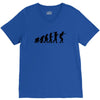 evolution of table tennis or ping pong mens black t shirt top V-Neck Tee