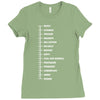 beard length chart funny professor grandpa mustache humor Ladies Fitted T-Shirt