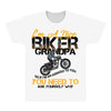 I'm A Nice Biker Grandpa So If I'm An Asshole To You You Need To Ask Y All Over Men's T-shirt
