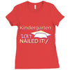 kindergarten 2017 nailed it graduation Ladies Fitted T-Shirt