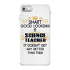 smart good looking science teacher profession iPhone 7 Case