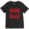 warning if zombies chase us i'm tripping you V-Neck Tee