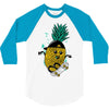 pineapple skateboarding 3/4 Sleeve Shirt