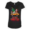 family christmas tis the season to be merry Maternity Scoop Neck T-shirt