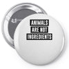 animals are not ingredients Pin-back button