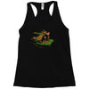 the tree, the raccoon Racerback Tank