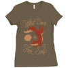 what does the fox say Ladies Fitted T-Shirt